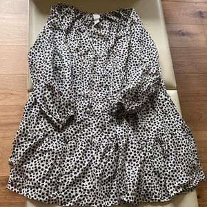 HM women flower blah white dress S